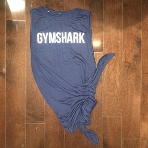 Asymmetrical Side-Tie high neck tank